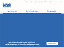 Tablet Screenshot of hds-messtechnik.de